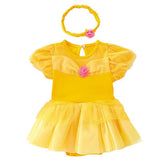 Belle - Baby Girl Costume - Beauty & The Beast , Yellow Tutu Costume Set.